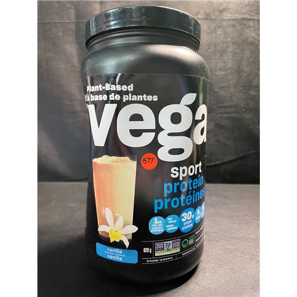 1 Tub of Vega Sport Plant-Based Vegan Protein Powder - Vanilla Flavour - 828G