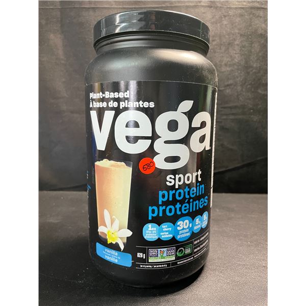 1 Tub of Vega Sport Plant-Based Vegan Protein Powder - Vanilla Flavour - 828G