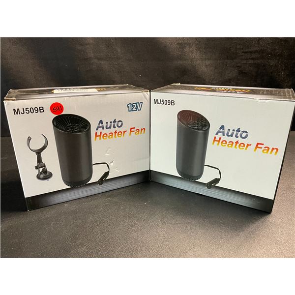2 Auto Heater Fans - 12V -  (Model: MJ509B) - New