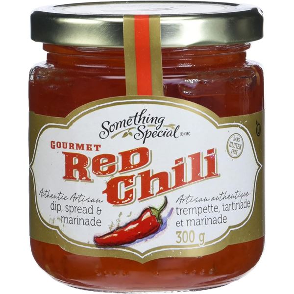 1 Case of 'Something Special' Gourmet Red Chili - Dip, Spread & Marinade - 12 x 300G Jars - New