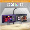 Image 4 : 1 LED Desk Lamp for Home Office - 24W Bright Double-Head Desk Light; 25 Modes - 31inch - New