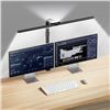 Image 1 : 1 LED Desk Lamp for Home Office - 24W Bright Double-Head Desk Light; 25 Modes - 31inch - New