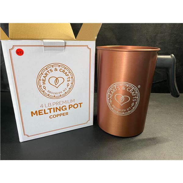 1 Hearts&Crafts 4LB Premium Wax Melting Pot - Copper - For Making Candles, Arts/Crafts, etc. - New!