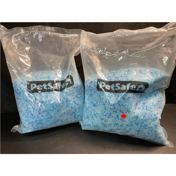 2 Bags of PetSafe Premium Blue Crystal Litter - 1.9kg Bags - Superior Odor Control - New