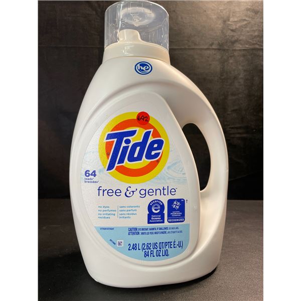 1 Jug of Tide Free & Gentle Liquid Laundry Detergent - 64 Loads/2.48L - New