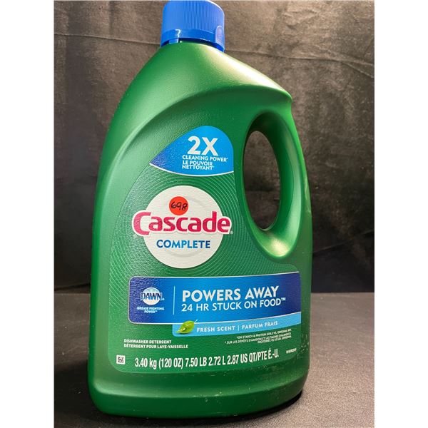 1 Large Jug of Cascade Complete Dishwasher Detergent - Fresh Scent w/ Dawn - 3.40kg - New