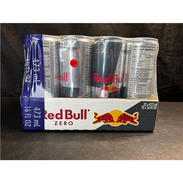 Case of 12x473ml Red Bull Zero Sugar - Exp 25-04-22