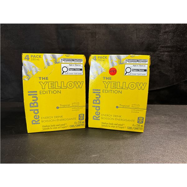 2 4-Packs of RedBull Yellow Edition 250ml Cans - BTB 25-03-23