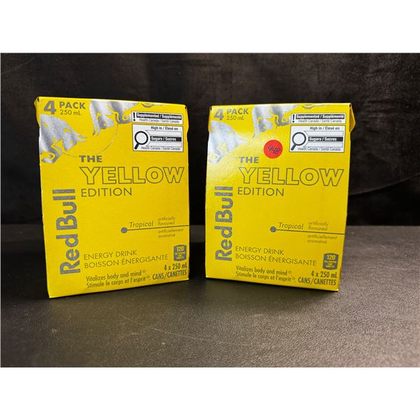 2 4-Packs of RedBull Yellow Edition 250ml Cans - BTB 25-03-23