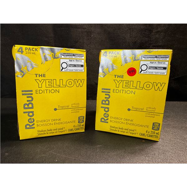 2 4-Packs of RedBull Yellow Edition 250ml Cans - BTB 25-03-23