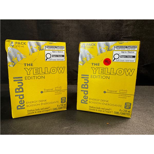 2 4-Packs of RedBull Yellow Edition 250ml Cans - BTB 25-03-23
