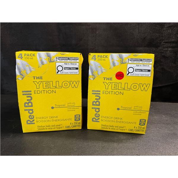 2 4-Packs of RedBull Yellow Edition 250ml Cans - BTB 25-03-23
