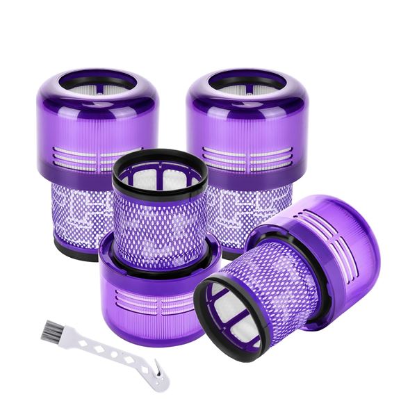 1 4-Pack of Dyson V11 Replacement Filters and Cleaning Brush - New
