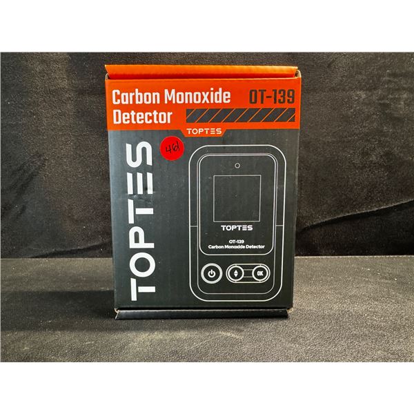 1 Toptes OT-139 Carbon Monoxide Detector - New