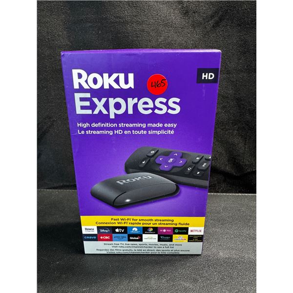 1 Roku Express HD Streaming Device with Remote - New