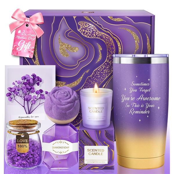 1 Best Wishes Self Care Lavender Relaxation Spa Set - New
