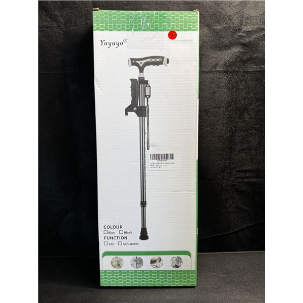 1 Yayayo Multi-Function Walking Cane with Assist Handle and LED Light - New