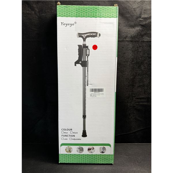 1 Yayayo Multi-Function Walking Cane with Assist Handle and LED Light - New