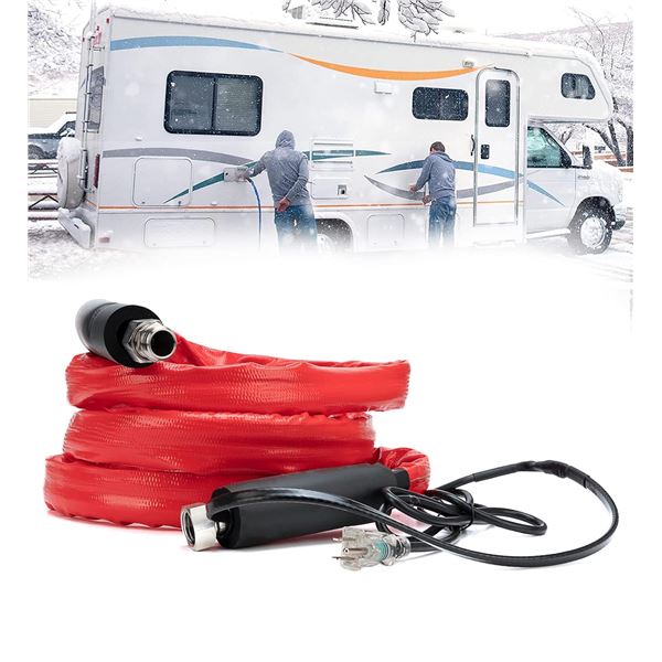 1 Maureen 12FT 5/8inch ID Heated Drinking Water Hose for RVs - Open Box