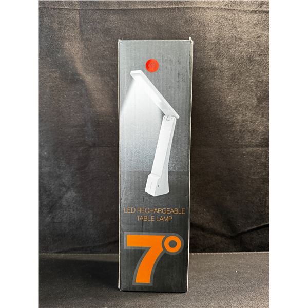 1 LED Recharge and Adjustable Table Lamp - White - New