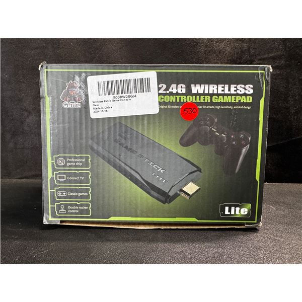 1 Wireless 4k/HDMI Game Stick Retro Game Console Emulator with 10,000+ Games - New