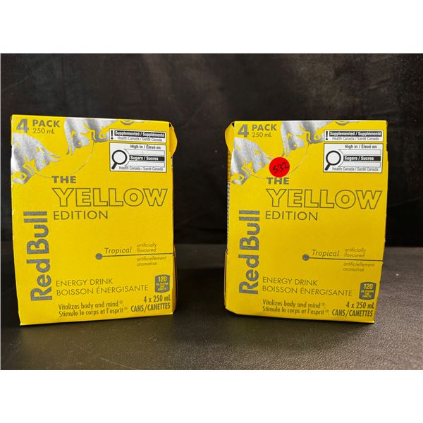 2 4-Packs of RedBull Yellow Edition 250ml Cans - BTB 25-03-23