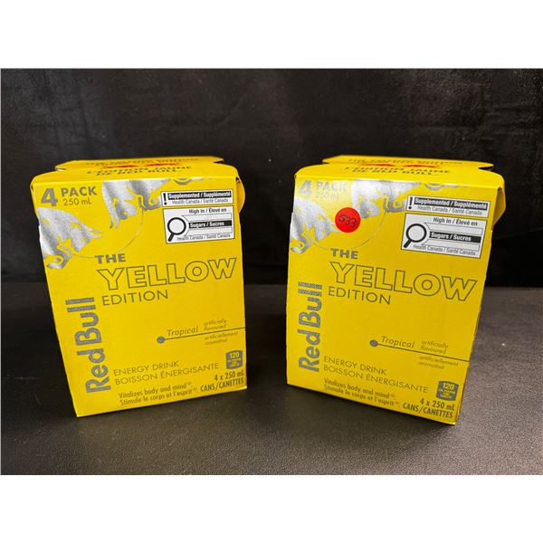 2 4-Packs of RedBull Yellow Edition 250ml Cans - BTB 25-03-23