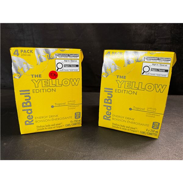 2 4-Packs of RedBull Yellow Edition 250ml Cans - BTB 25-03-23