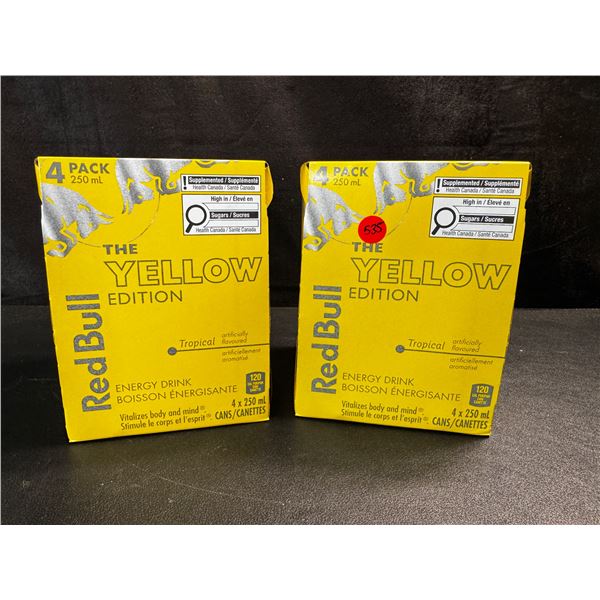 2 4-Packs of RedBull Yellow Edition 250ml Cans - BTB 25-03-23