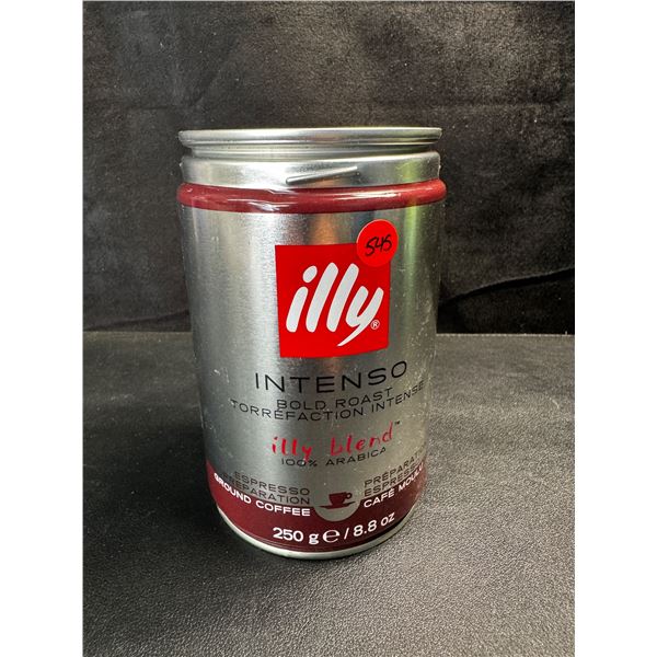 1 Tin of Illy Intenso Bold Roast Ground Coffee - EXP 09-26