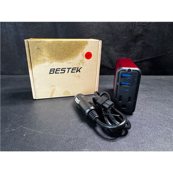 1 Bestek 150W Inverter with USB and Single 110V Outlet - New