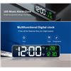 Image 2 : 1 LED Music Multi Function Digital Alarm Clock - New