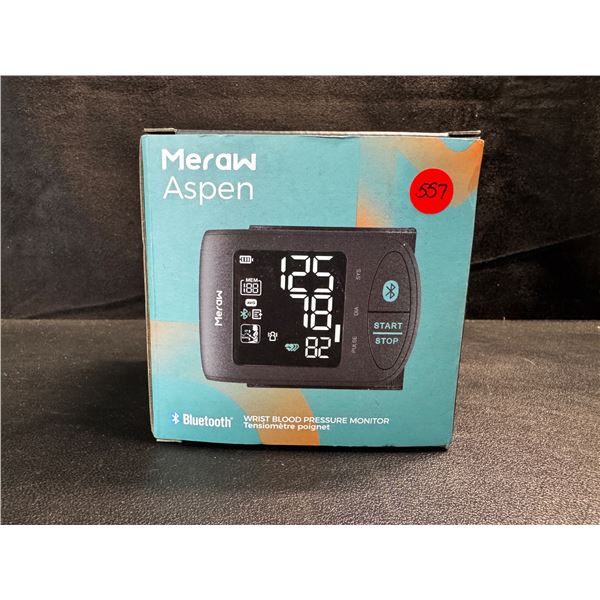 1 Meraw Aspen Smart Bluetooth Wrist Blood Pressure Monitor - New