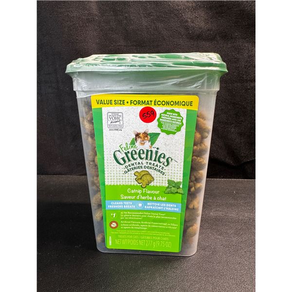 1 Feline Greenies Tub of Dental Treats Value Size - New