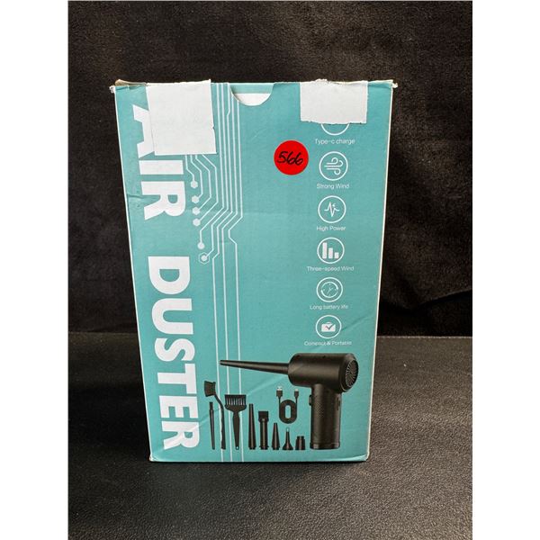 1 Computer Electronics and Desktop Air Duster with Attachments - Open Box