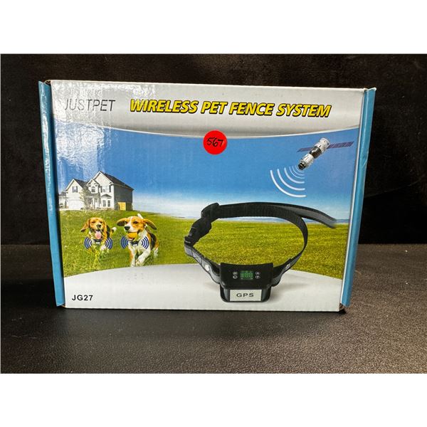 1 JustPet Wireless Pet Fence GPS Collar System - New
