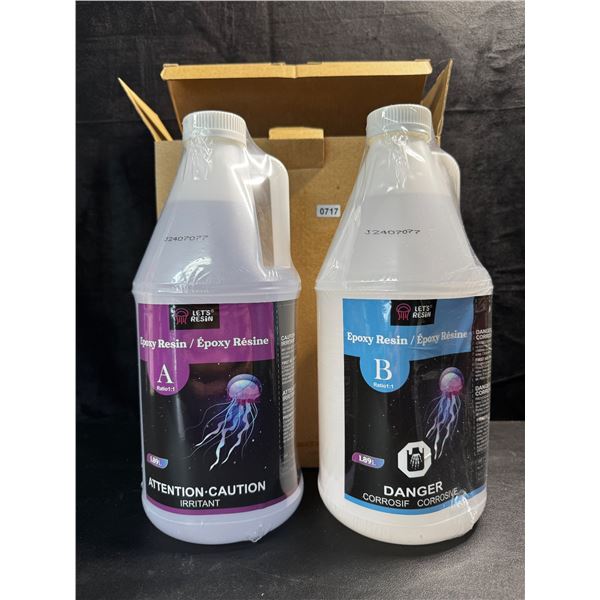 1 Box of 2-Jugs 1.89L Epoxy Resin and Hardener (A and B) - New