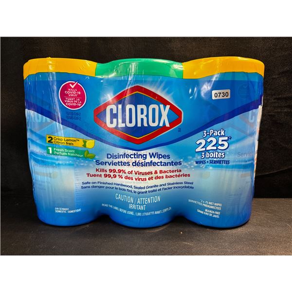 1 3-Pack of Clorox Disinfecting Wipes - New