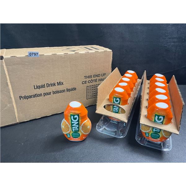 Box of 12 Tang Orange Liquid Drink Mix - 48ml Bottles Each - New Sealed - BB: OC 10/2025