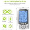 Image 4 : 1 Auvon Dual Channel TENS Machine/Muscle Stimulator with 20 Modes - For Pain Relief - New