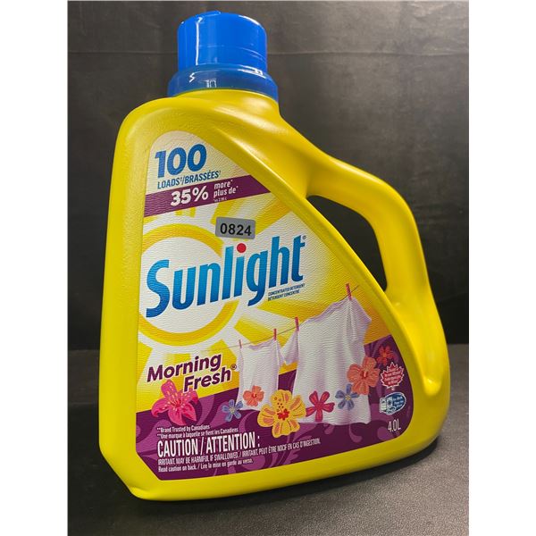 1 Large Jug of Sunlight Morning Fresh Liquid Laundry Detergent - 4.0L/100 Loads - New