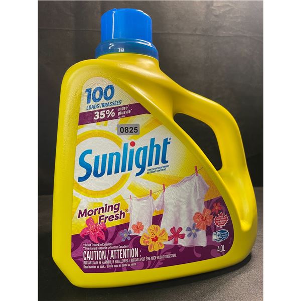 1 Large Jug of Sunlight Morning Fresh Liquid Laundry Detergent - 4.0L/100 Loads - New