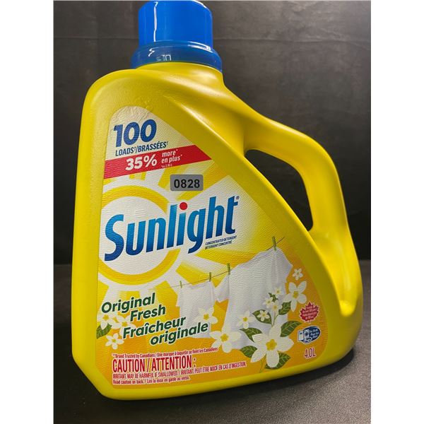1 Large Jug of Sunlight Original Fresh Liquid Laundry Detergent - 4.0L (100 Loads) - New
