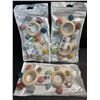 Image 2 : 3 Packs of Teething Toys/Silicone Teething Rings for Babies - 2 Per Pack - New