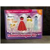 Image 1 : 1 Kids Ages 6+ Fashion Designer Kit with Mini Mannequins and Sewing Kit - New