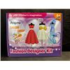 Image 1 : 1 Kids Ages 6+ Fashion Designer Kit with Mini Mannequins and Sewing Kit - New