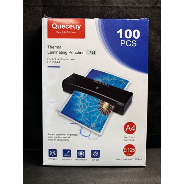 1 Pack of 9x12inch Thermal Laminating Pouches - 100PCS - New