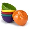Image 1 : 1 Box of 6 Melamine 28oz Salad Bowls/Round Soup Bowls - Multicolor - Brand New