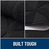 Image 6 : 1 Large Non-Slip Indoor Entryway Door Mat - 47" x 71" Size - Black Colour - New