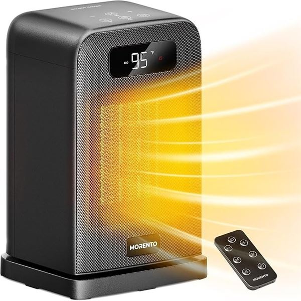 1 Morento 1500W Electric Space Heater (Model: AT-SH26) with LED Display - New Sealed